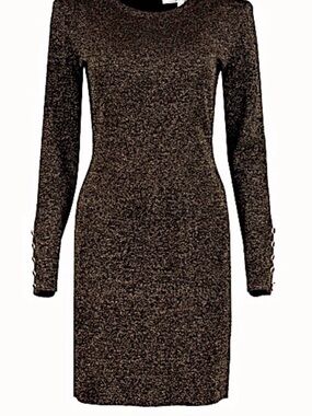 Veronica Beard Sharon Metallic Shimmer Sheath Dress